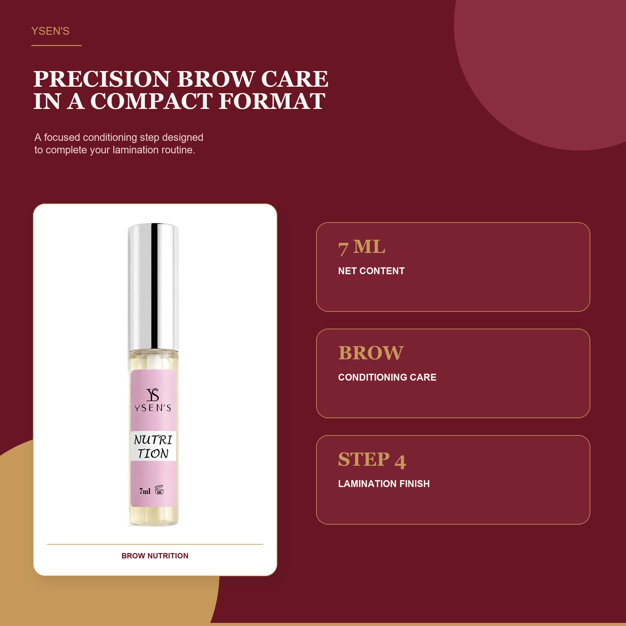 YSEN’S Brow Nutrition Post-Lamination Conditioner – 7ml