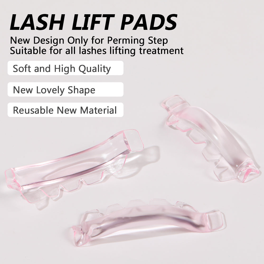 Ysen's Eyelash Lifting Pads, Self-Adhesive, 12 pieces, 6 sizes, Korean glue-free eyelash lifting pads, Reusable, soft silicone eyelash pads for protection, for home use or in the salon.