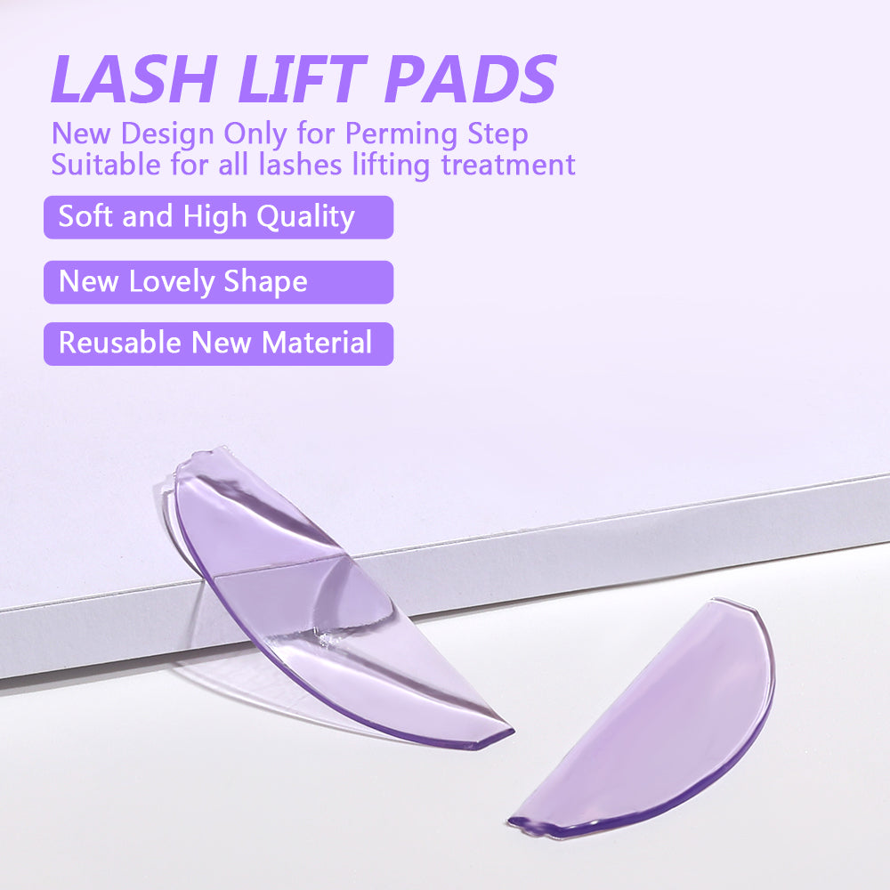 Ysen's Eyelash Lifting Pads, Self-Adhesive, 2 pieces, Korean glue-free eyelash lifting pads, Reusable, soft silicone eyelash pads for protection, for home or salon use.