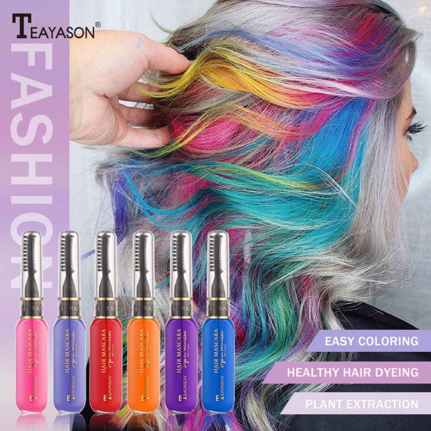 13pcs disposable eyelashes and hair Tint, suitable for holiday parties, wedding use