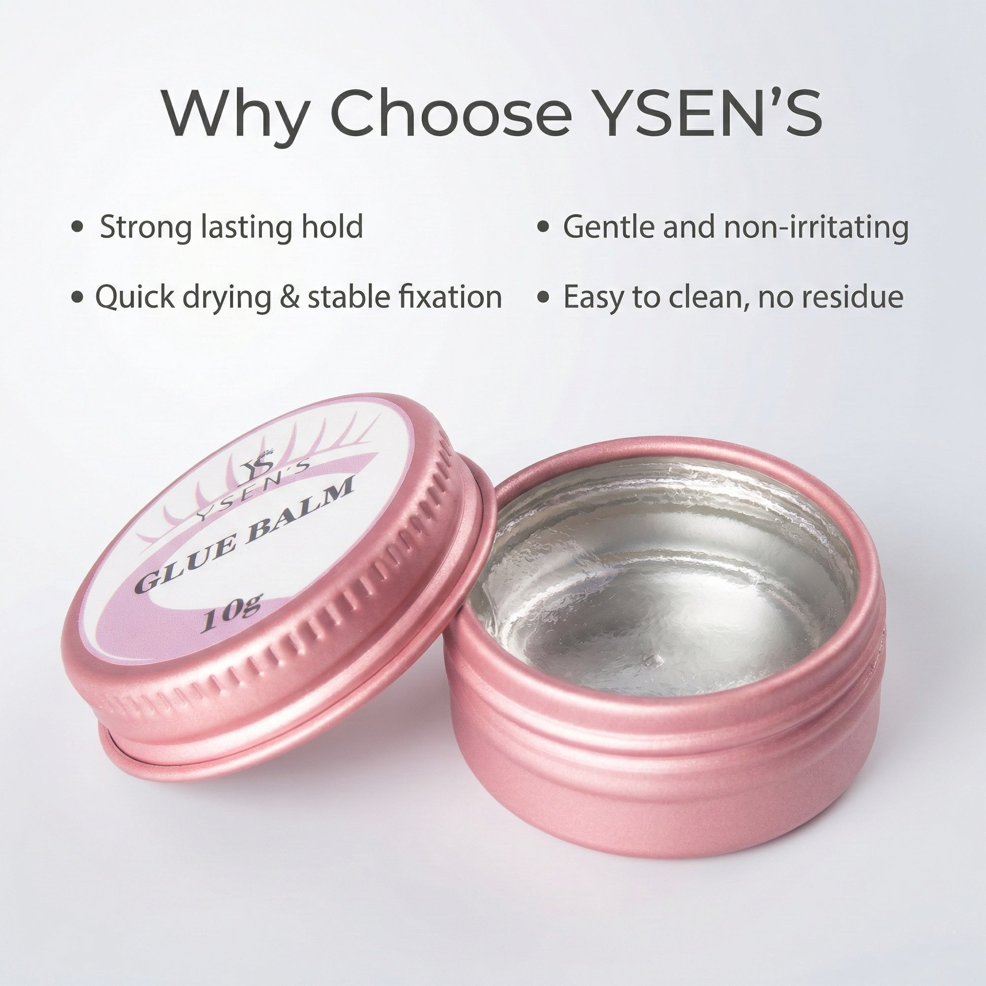 Ysen’s Lash Lift Glue Balm – Lash Lift Adhesive for Eyelash Perm & Brow Lamination, Strong Hold 2-in-1, Quick Dry, LVL & Korean Lash System, Professional Salon, 10g