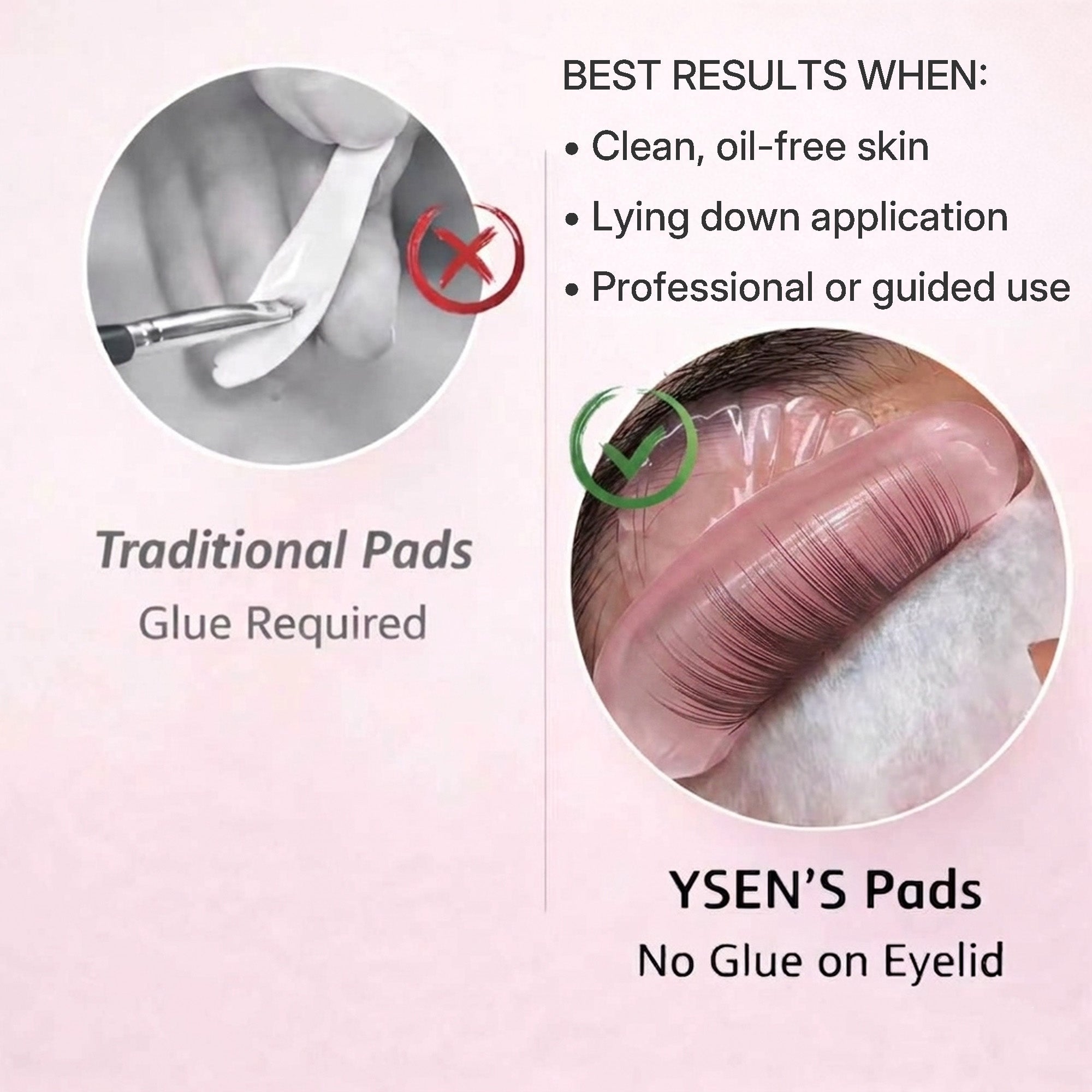Ysen's Korean Lash Lift Pads Self Adhesive