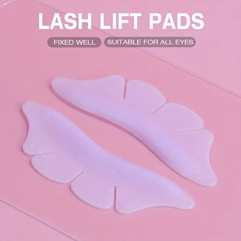 Ysen's Eyelash Lifting Pads, 2 pieces of upper and lower eyelash lifting pads, super soft and skin-friendly, suitable for home use and professional salon use.