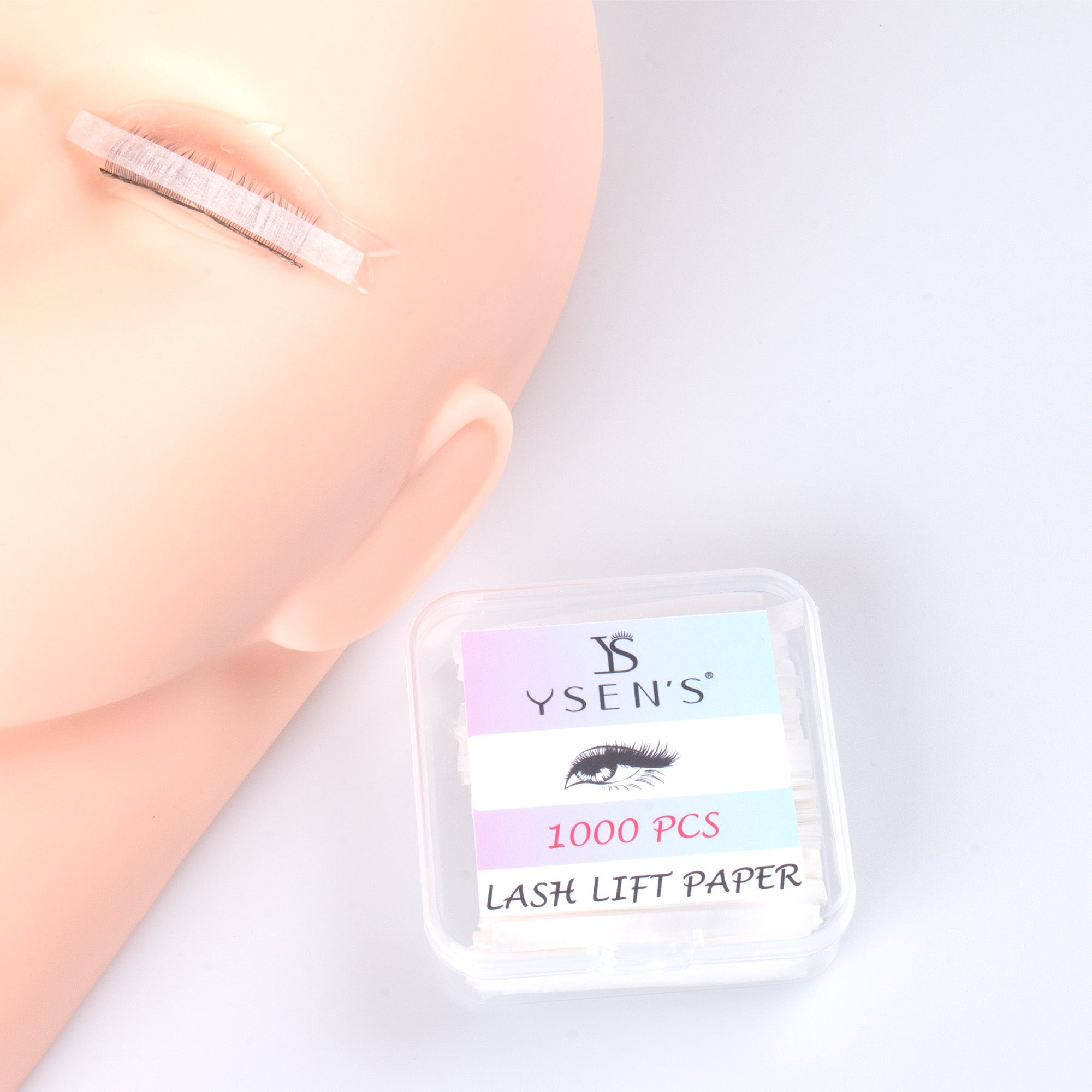 YSEN's Eyelash Lifting Paper, 1000 disposable pads, professional eyelash and eyebrow lifting covers for beauty salons.