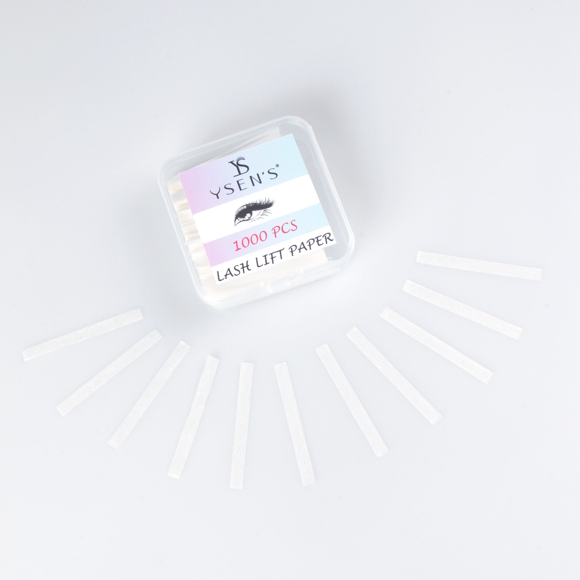 YSEN's Eyelash Lifting Paper, 1000 disposable pads, professional eyelash and eyebrow lifting covers for beauty salons.