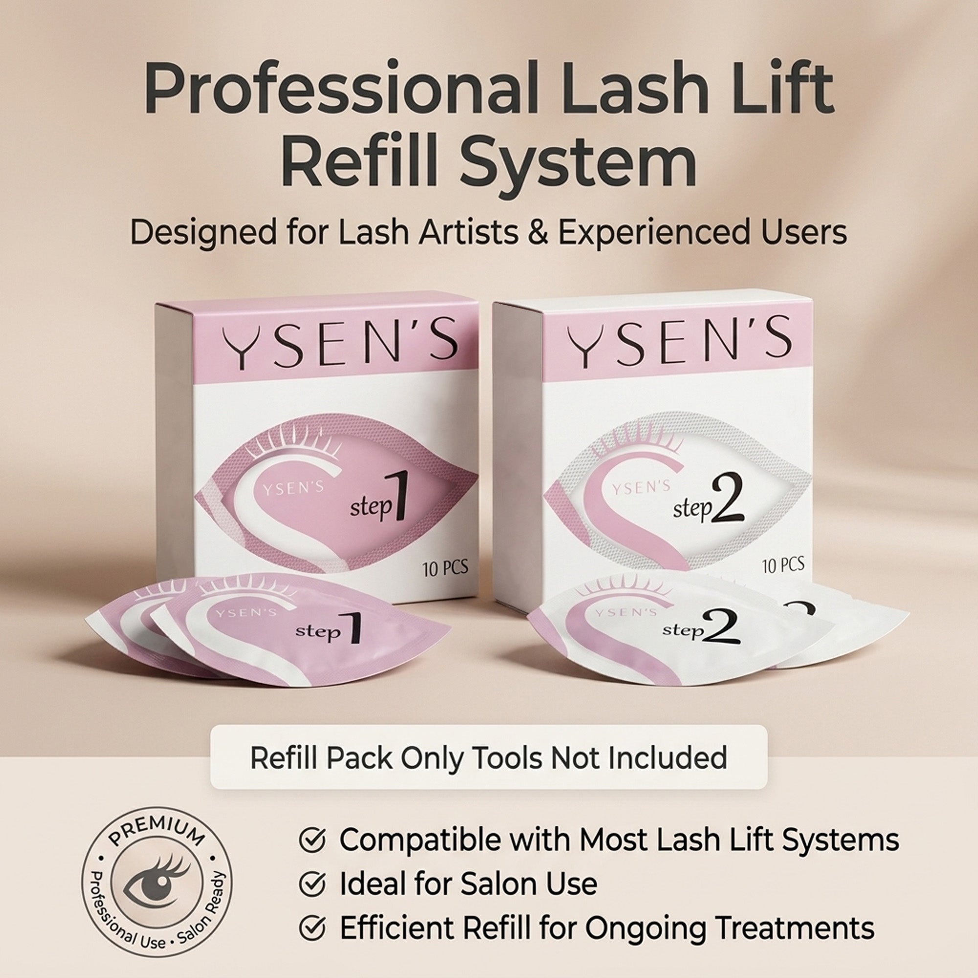 Lash lift pads adhesive and applicators required separately