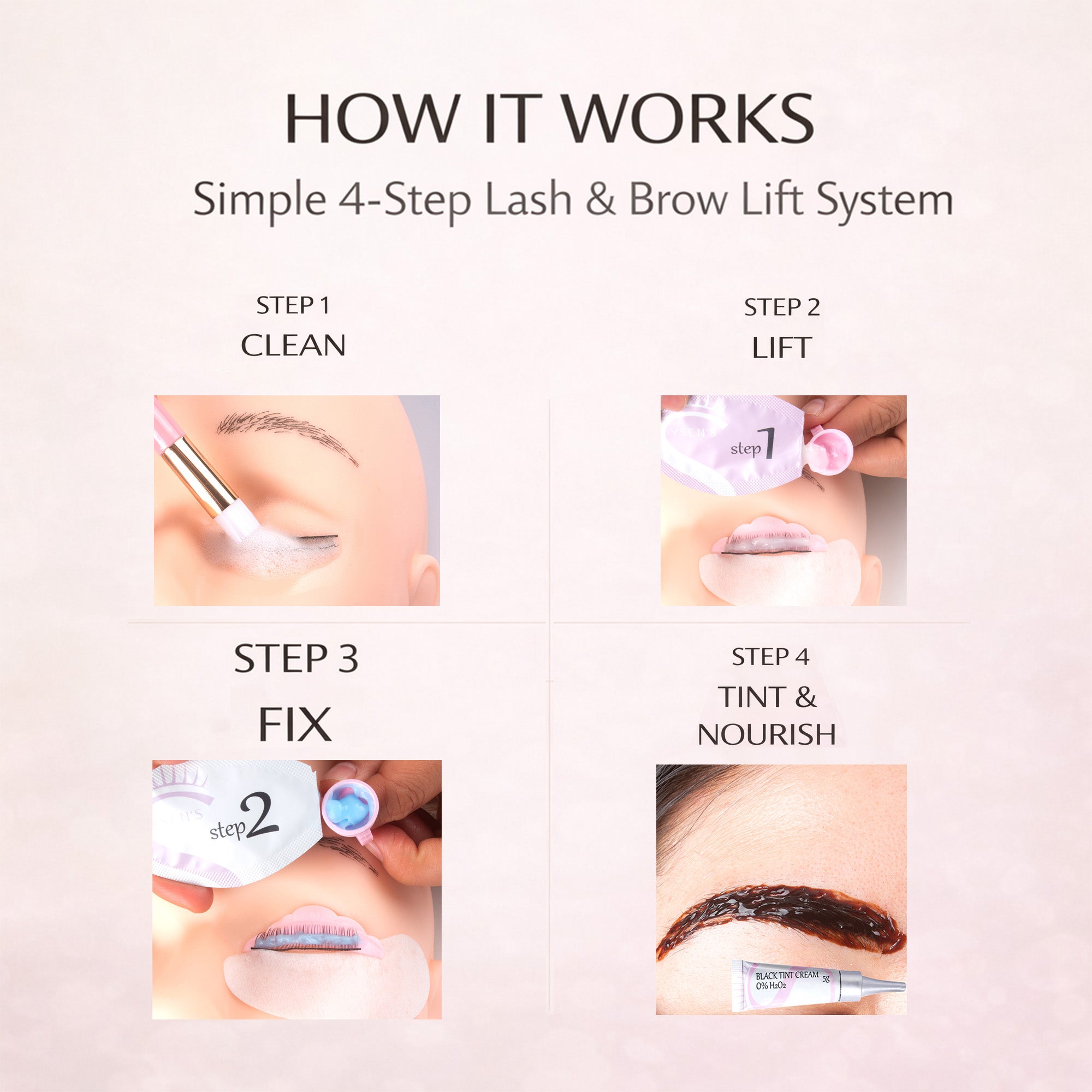 Ysen's Brow & Lash Lift and Tint Kit 2026 Upgraded Version