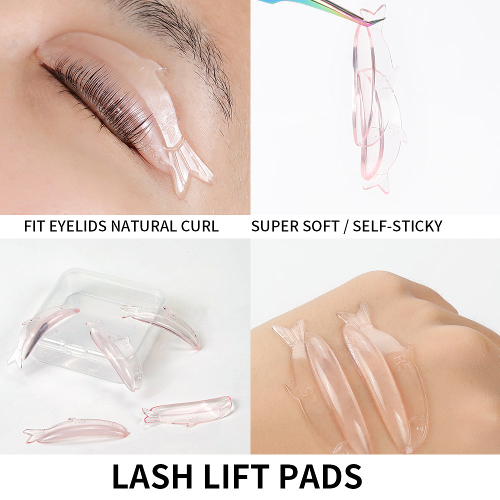 10PCS Fish modeling Lash Lift Pads Jelly Eyelash Lift Pad,Super stretchy and soft