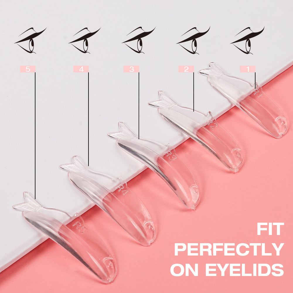 10PCS Fish modeling Lash Lift Pads Jelly Eyelash Lift Pad,Super stretchy and soft