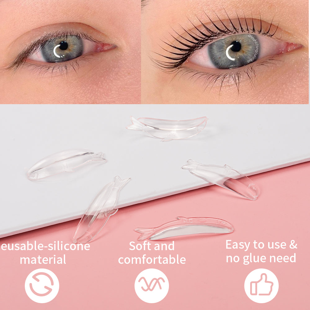 10PCS Fish modeling Lash Lift Pads Jelly Eyelash Lift Pad,Super stretchy and soft