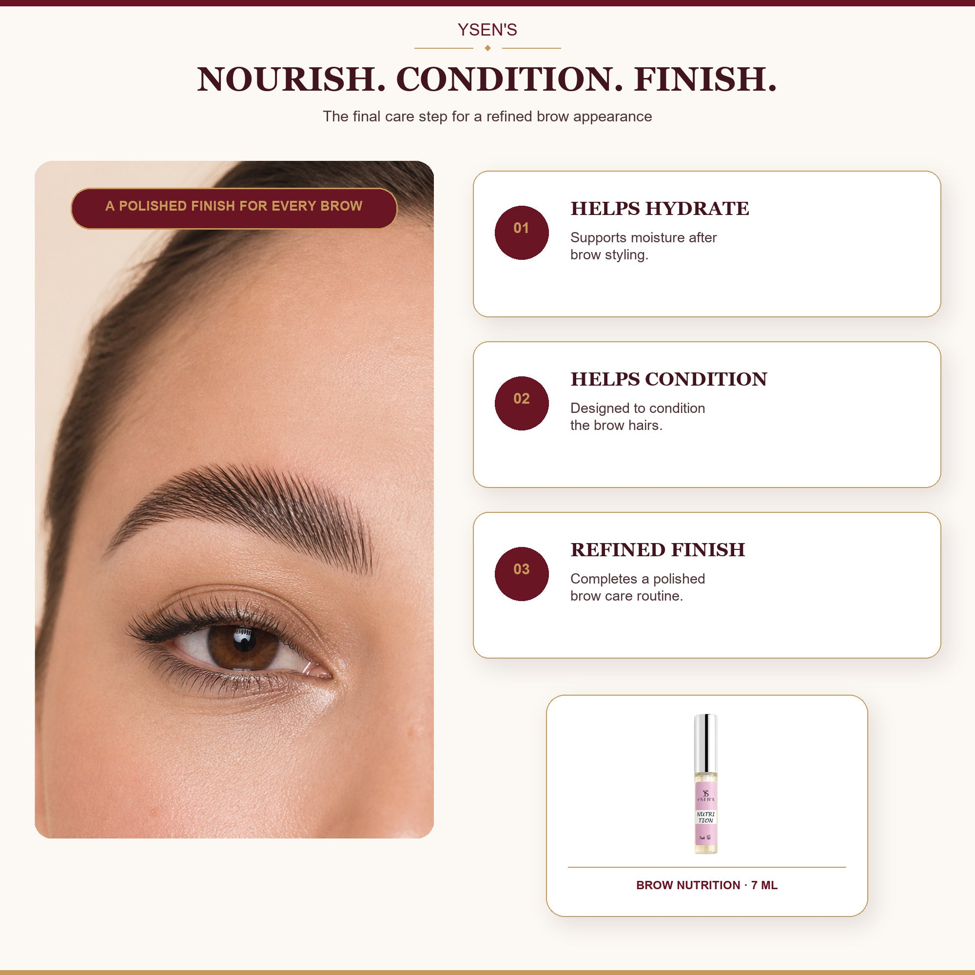 YSEN’S Brow Nutrition Post-Lamination Conditioner – 7ml