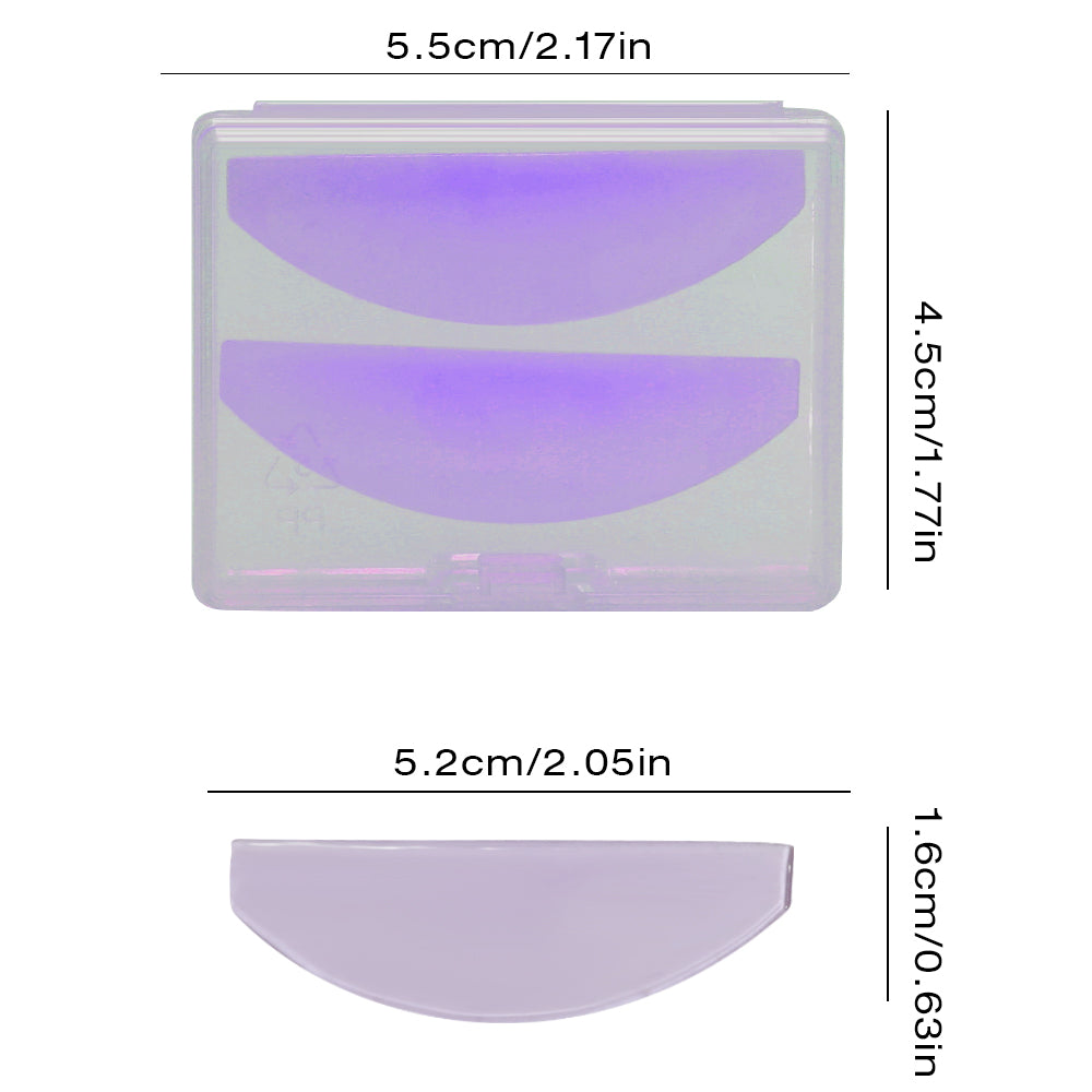 Ysen's Eyelash Lifting Pads, Self-Adhesive, 2 pieces, Korean glue-free eyelash lifting pads, Reusable, soft silicone eyelash pads for protection, for home or salon use.