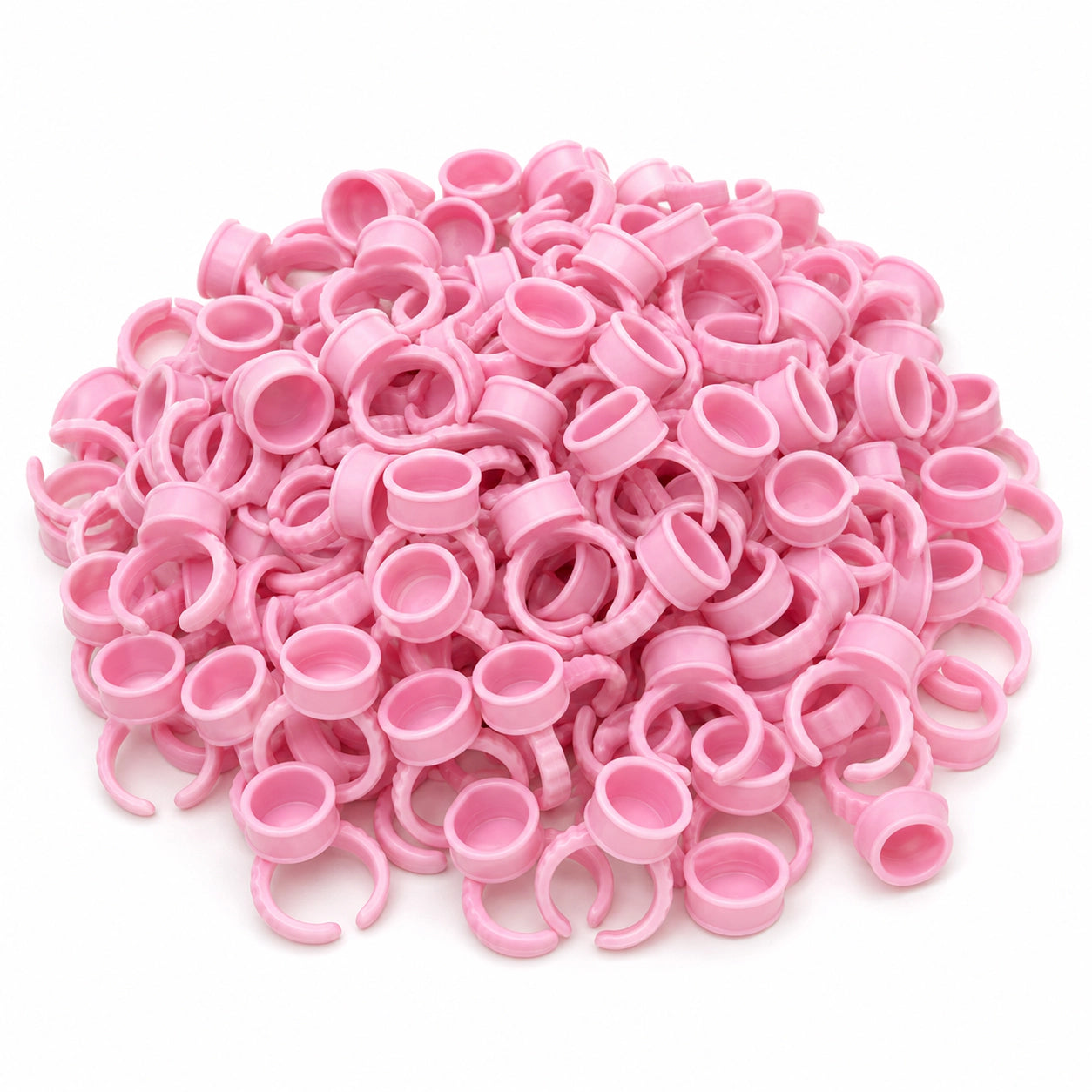 YSEN’S 100-pack pink disposable lash lift rings