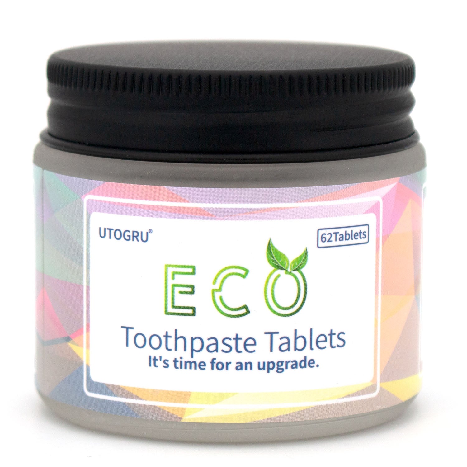 64 Pcs Toothpaste Tablets,Chewable Xylitol Toothpaste Tablets, Fluoride-Free - Natural Whitening Remineralizing Travel-Friendly Eco Tabs, Peppermint