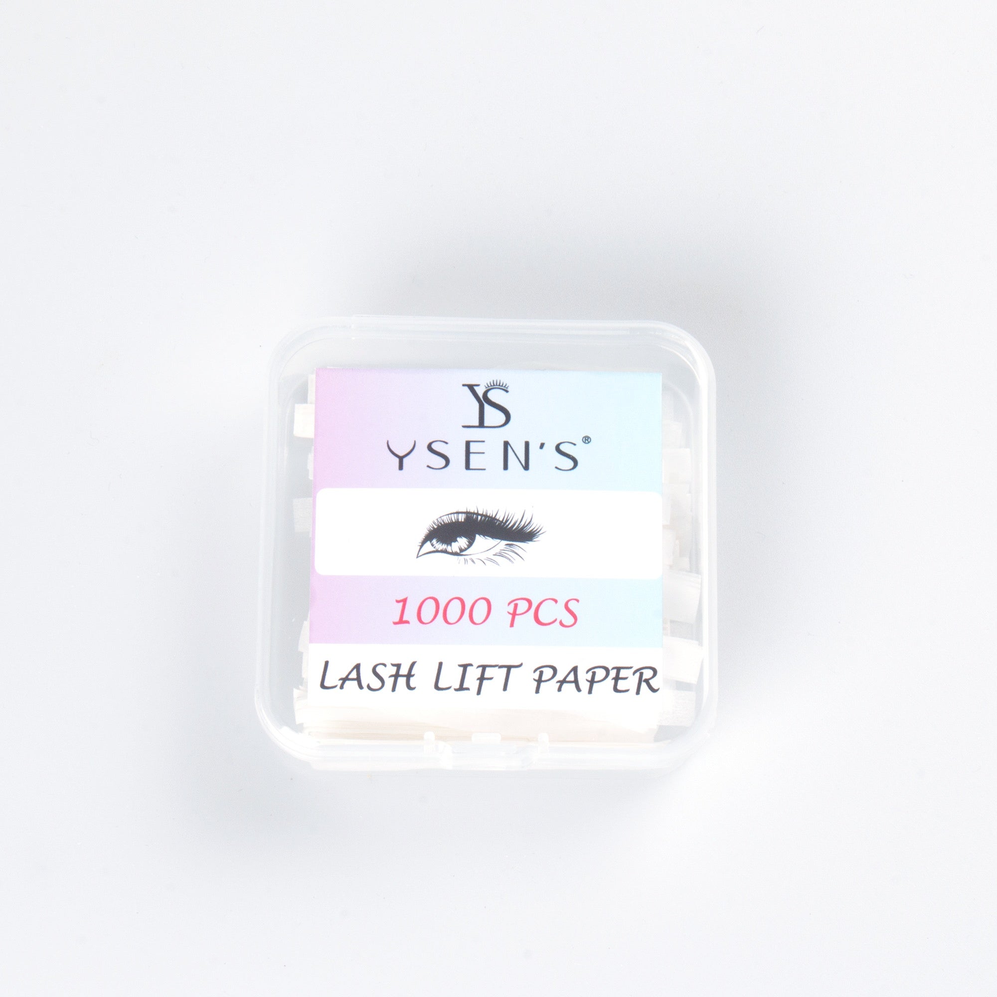YSEN's Eyelash Lifting Paper, 1000 disposable pads, professional eyelash and eyebrow lifting covers for beauty salons.