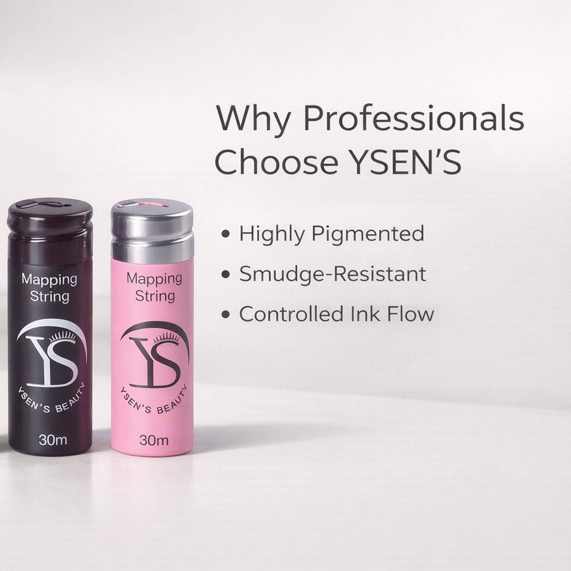Mapping String for Eyebrow Shaping（30m Black, White & Pink)