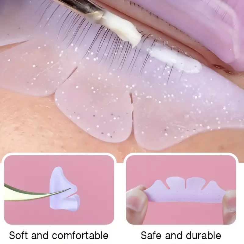Ysen's Eyelash Lifting Pads, 2 pieces of upper and lower eyelash lifting pads, super soft and skin-friendly, suitable for home use and professional salon use.