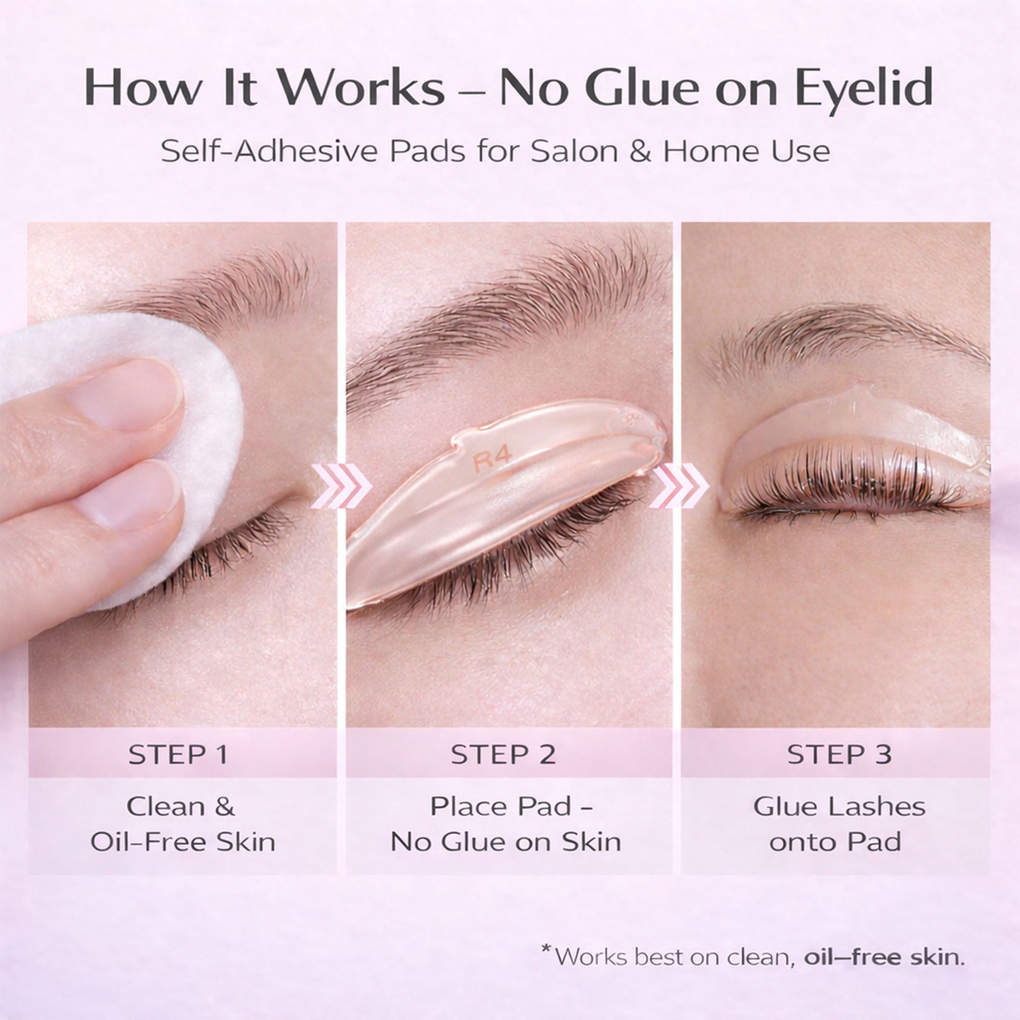 Ysen's Lash Lift Shields Self Adhesive 5 Sizes Lash Lift Pads No Glue Rods Reusable Silicon Soft Eyelash Pads for Shield DIY Use at Home or Salon
