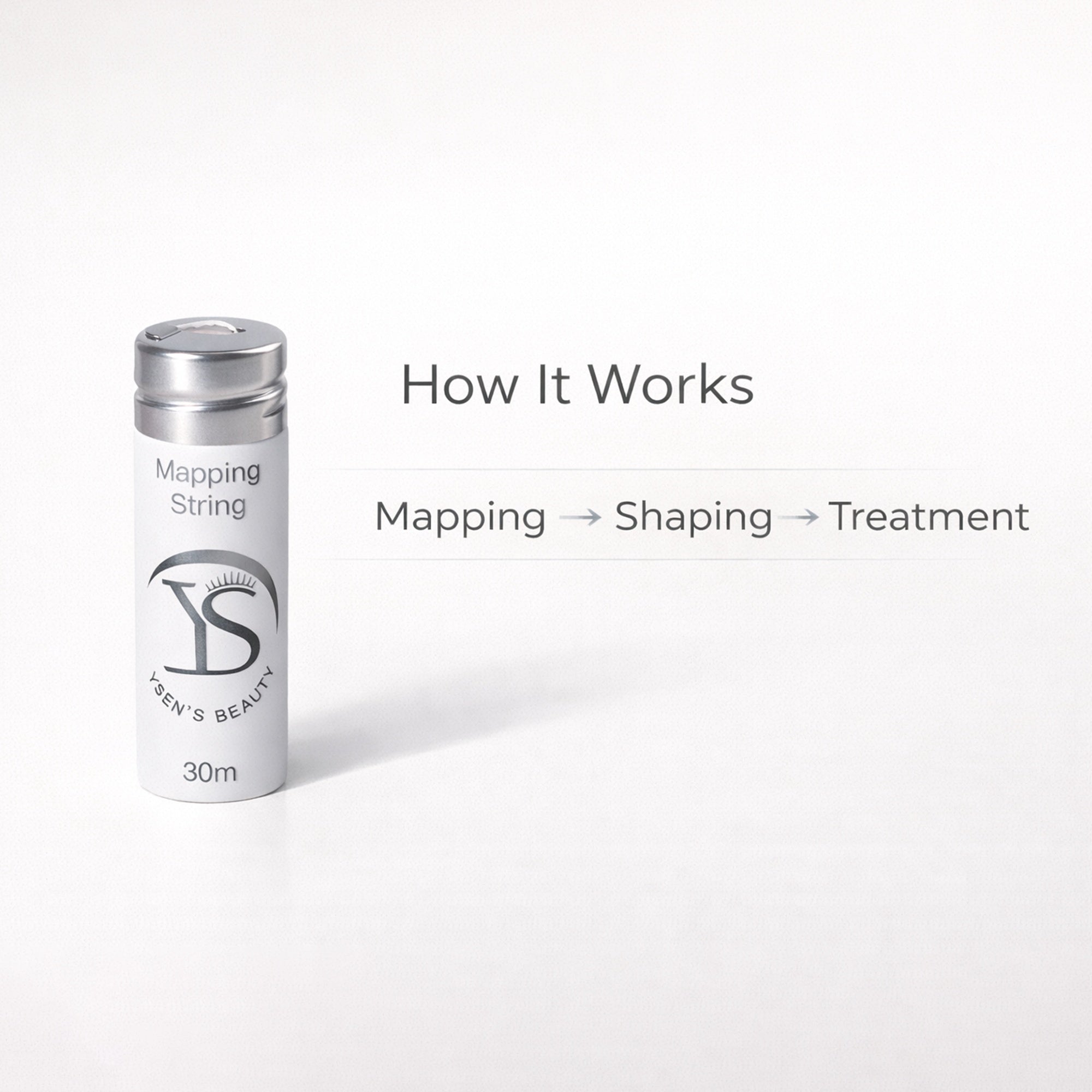 Mapping String for Eyebrow Shaping（30m Black, White & Pink)