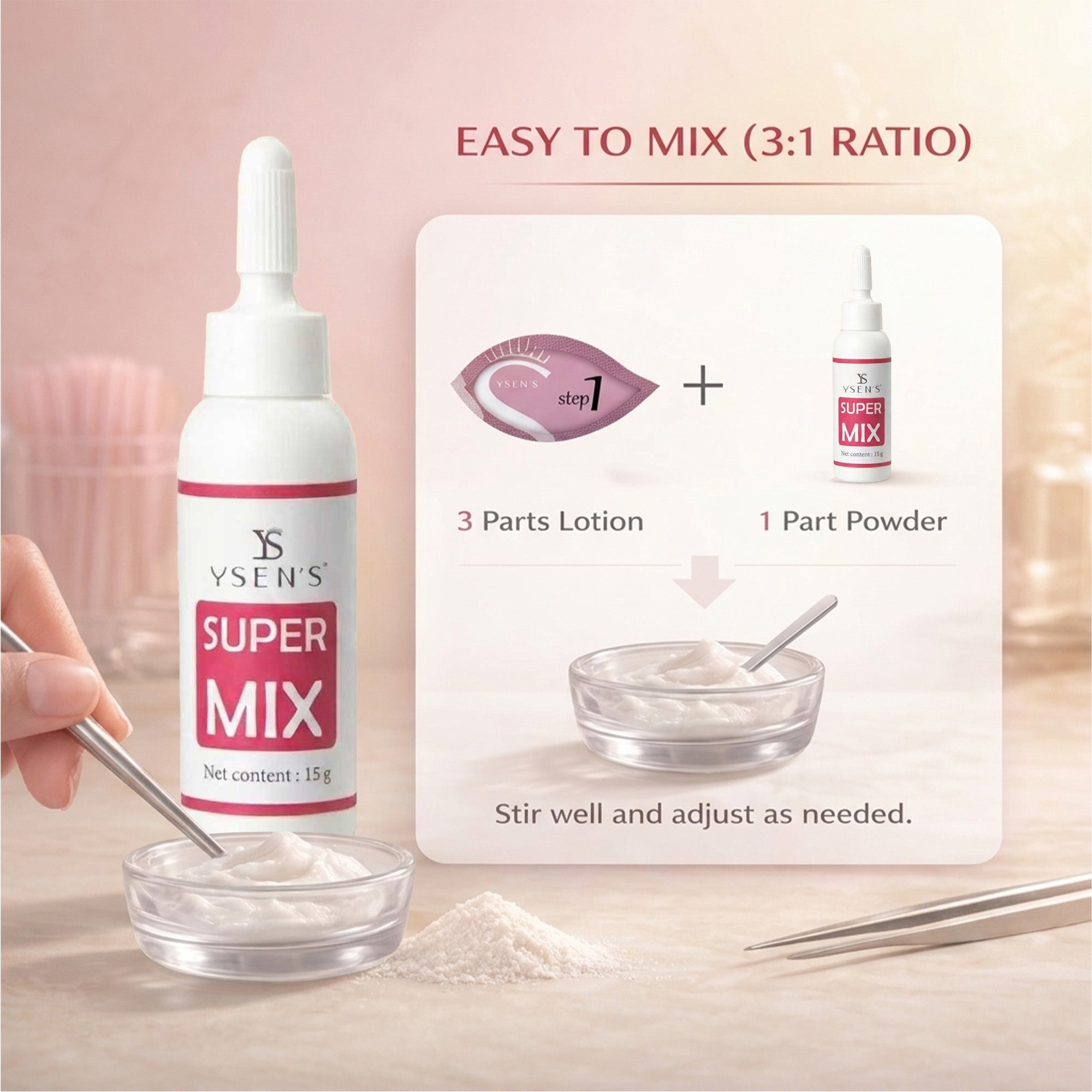 YSEN’S Korean Lash Lift Powder for Step 1 & 2 – 5g/15g
