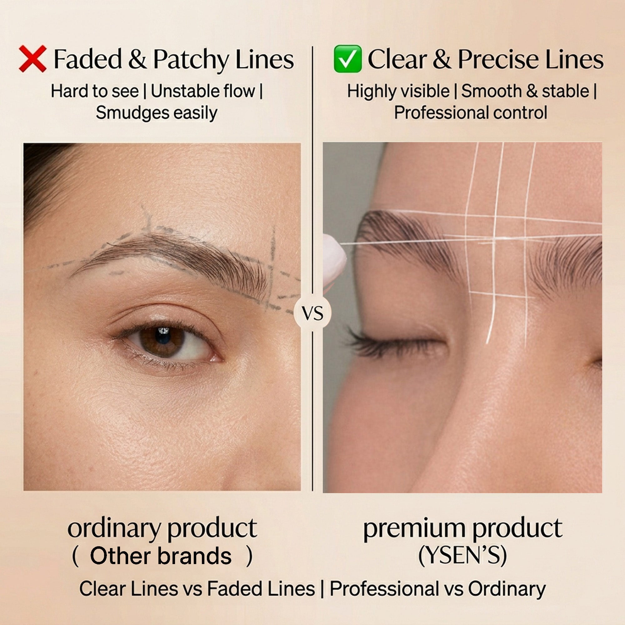 Mapping String for Eyebrow Shaping（30m Black, White & Pink)
