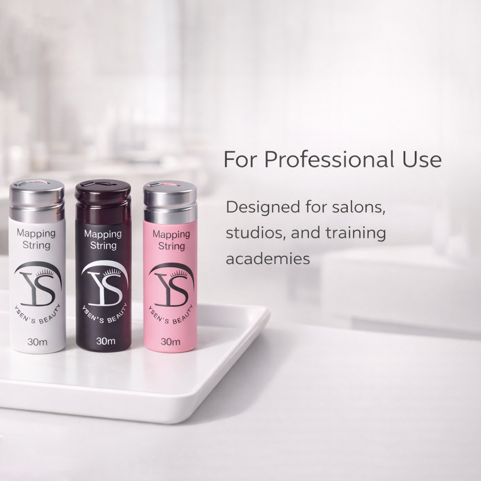 Mapping String for Eyebrow Shaping（30m Black, White & Pink)