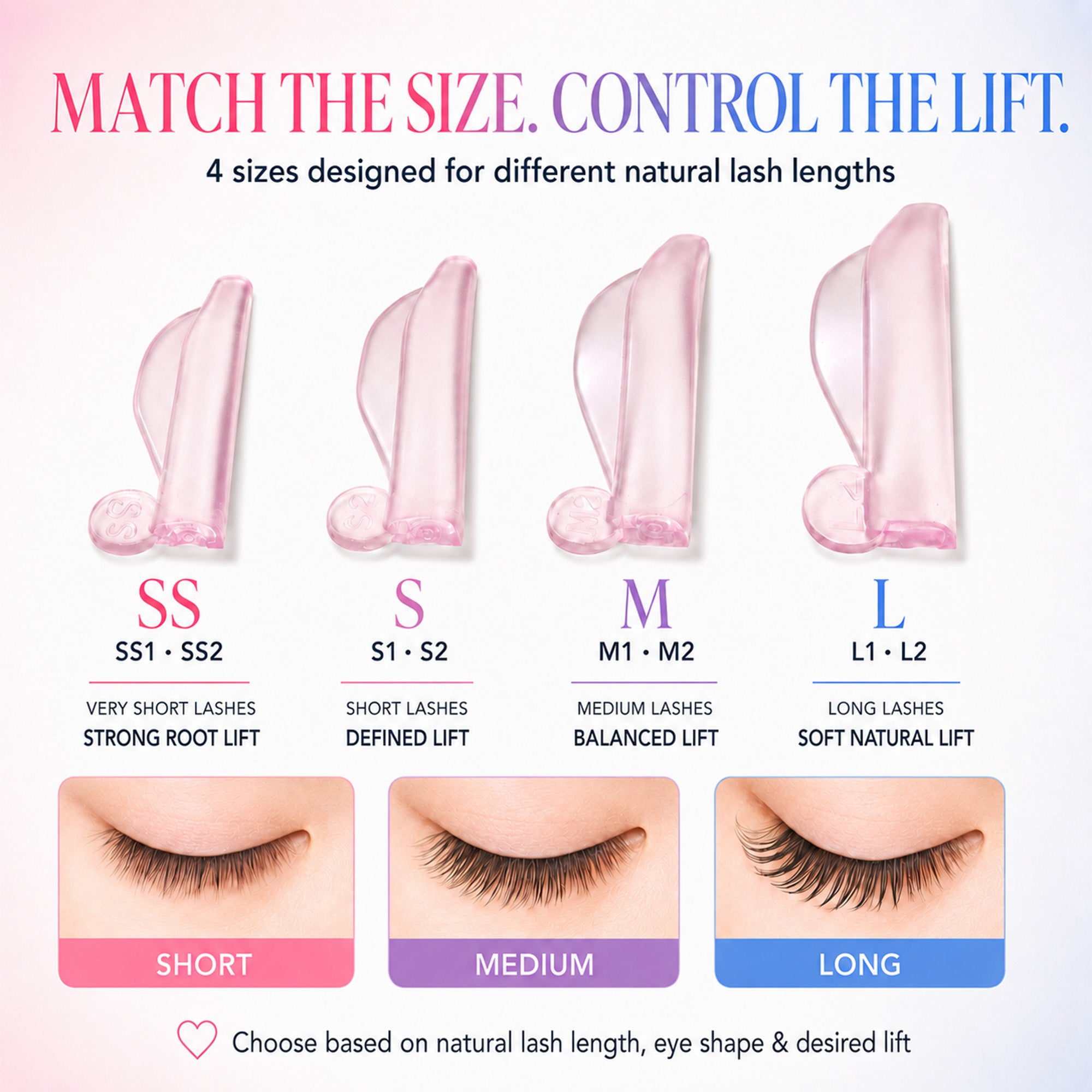YSEN’S Self-Adhesive Upper + Lower Lash Lift Shields – 14PCS