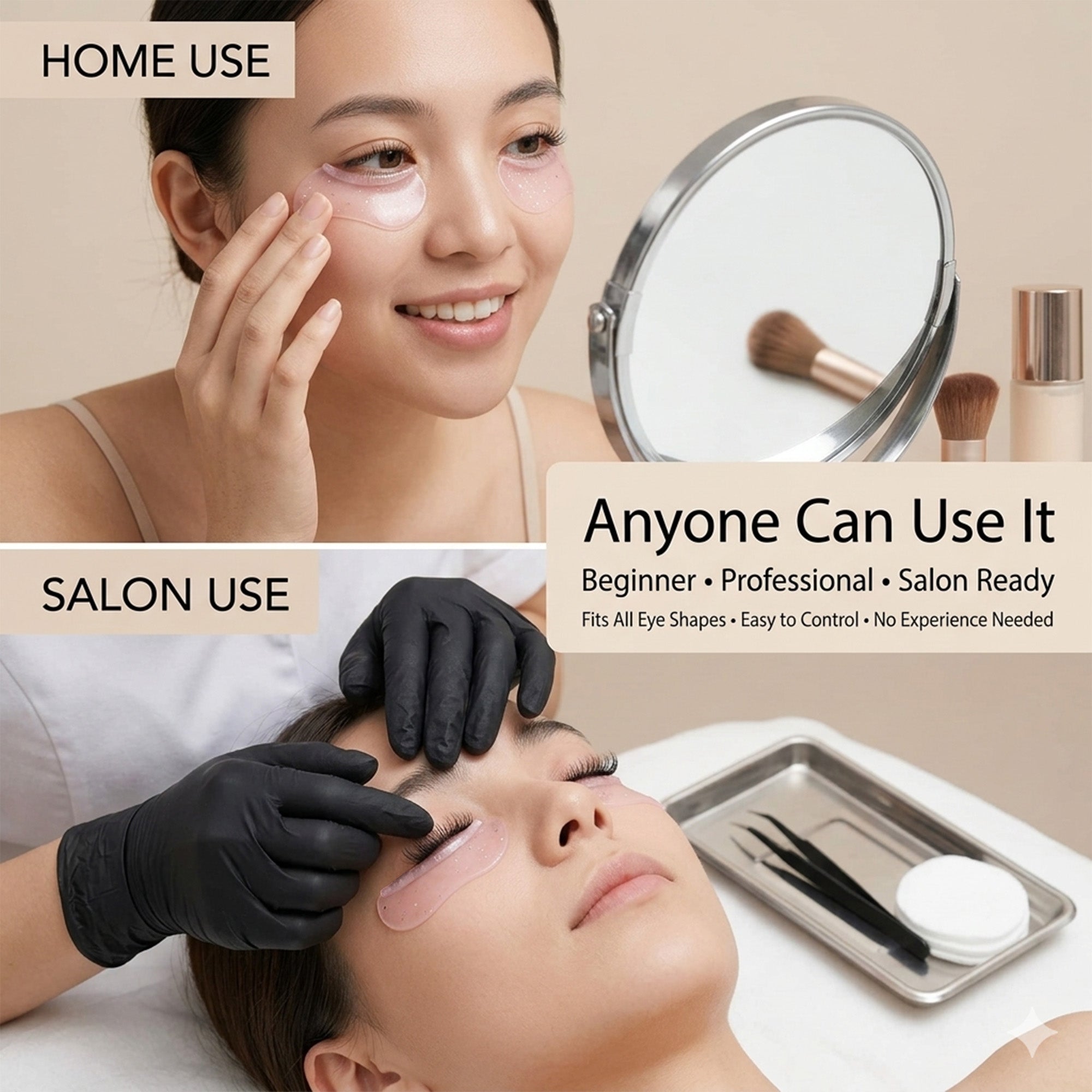 Ysen's Lash Lift Shields, Korean Lash Lift Shields for Lower Lashes 2pcs