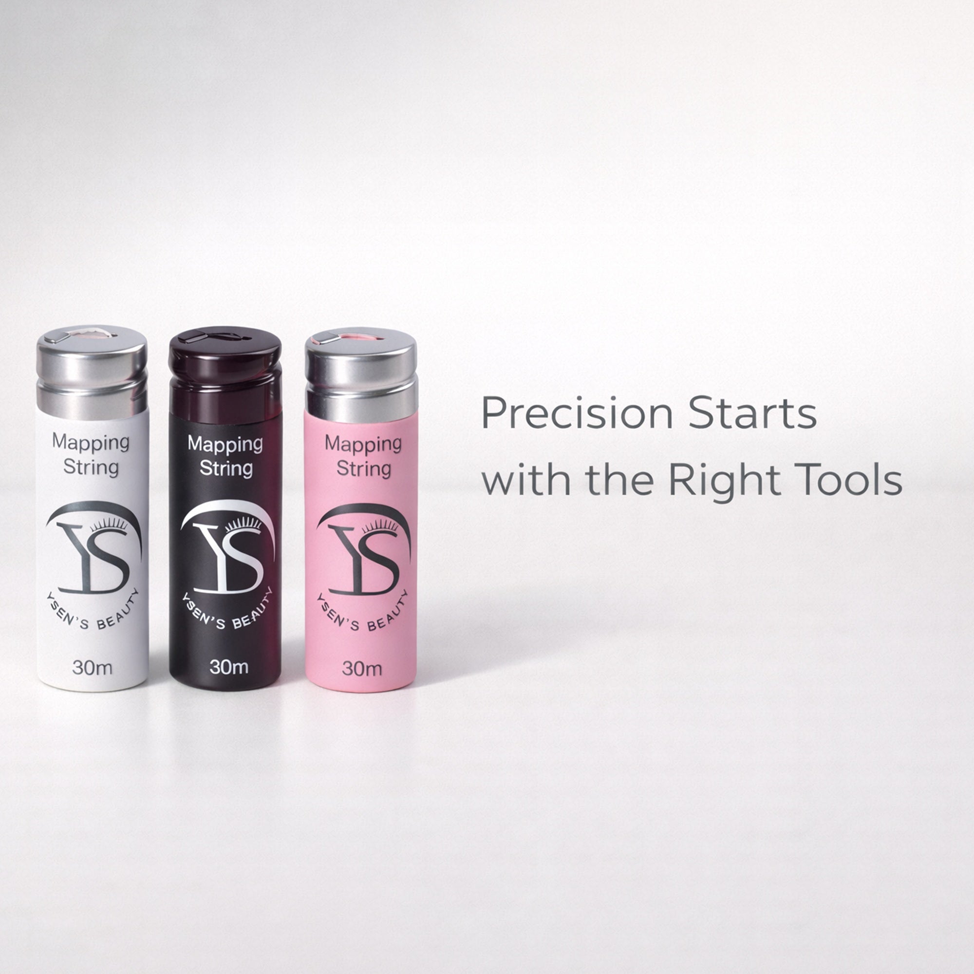 Mapping String for Eyebrow Shaping（30m Black, White & Pink)