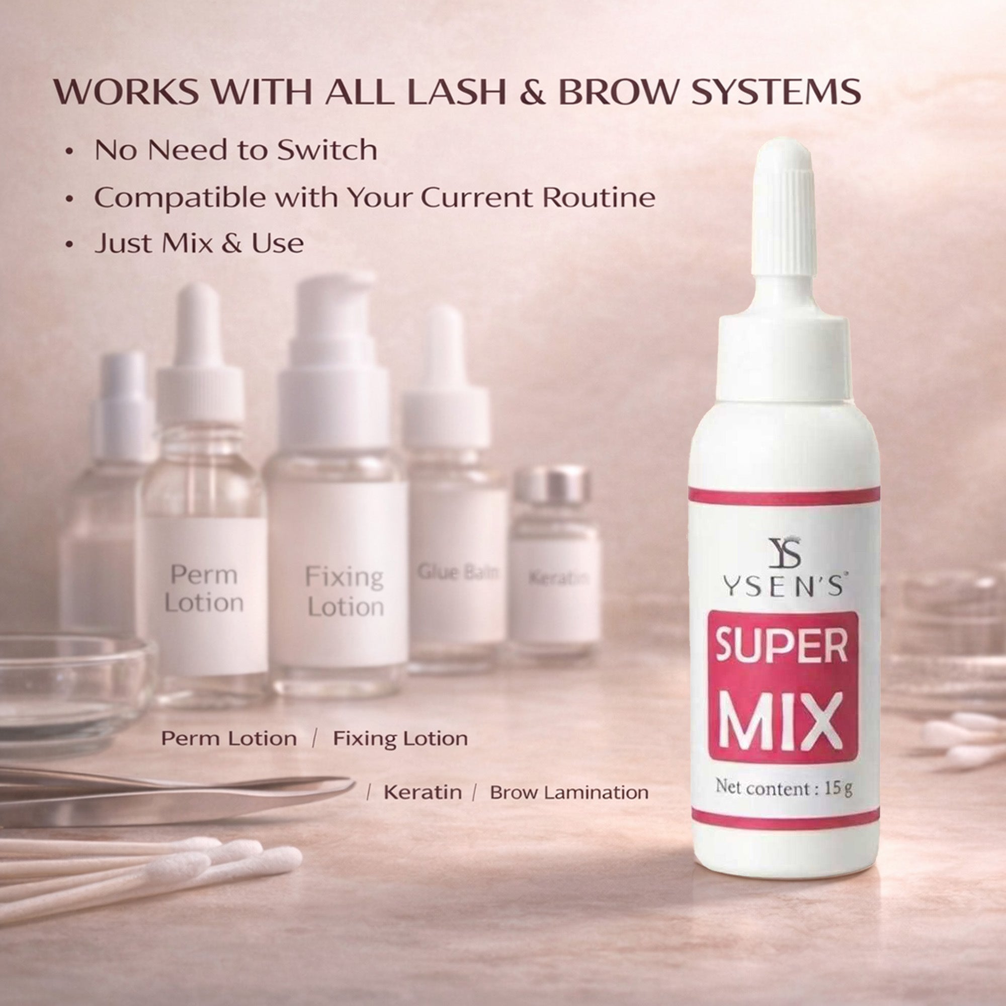 YSEN’S Korean Lash Lift Powder for Step 1 & 2 – 5g/15g