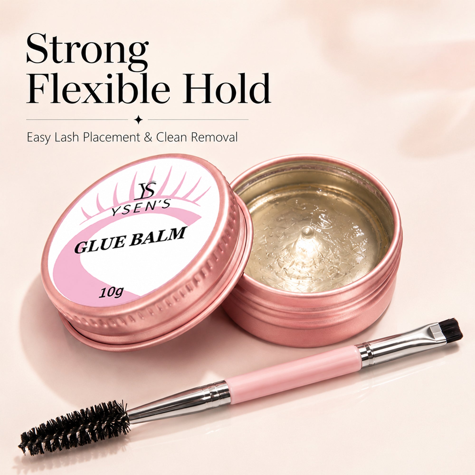 Ysen’s Lash Lift Glue Balm – Lash Lift Adhesive for Eyelash Perm & Brow Lamination, Strong Hold 2-in-1, Quick Dry, LVL & Korean Lash System, Professional Salon, 10g