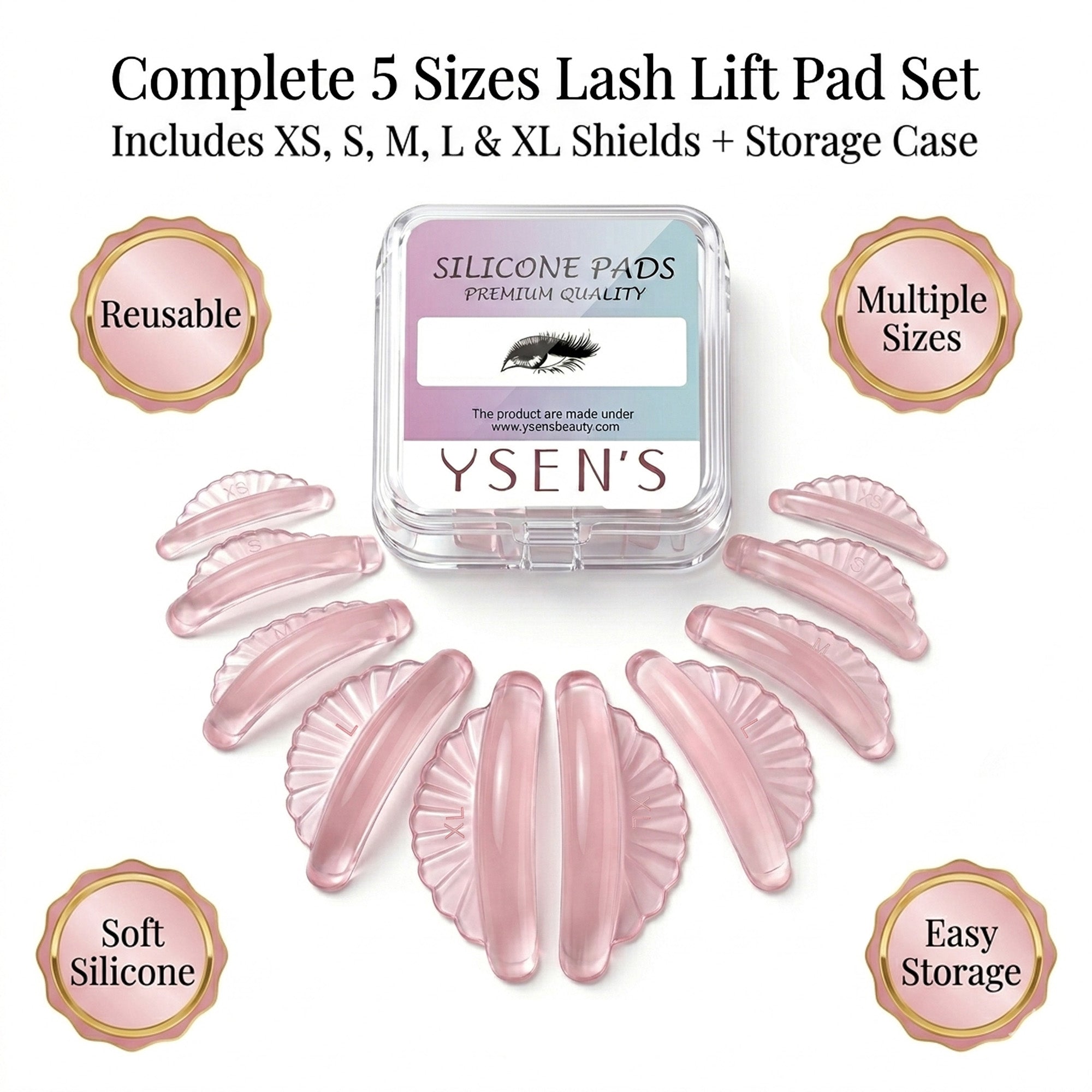 Ysen's Korean Lash Lift Pads Self Adhesive
