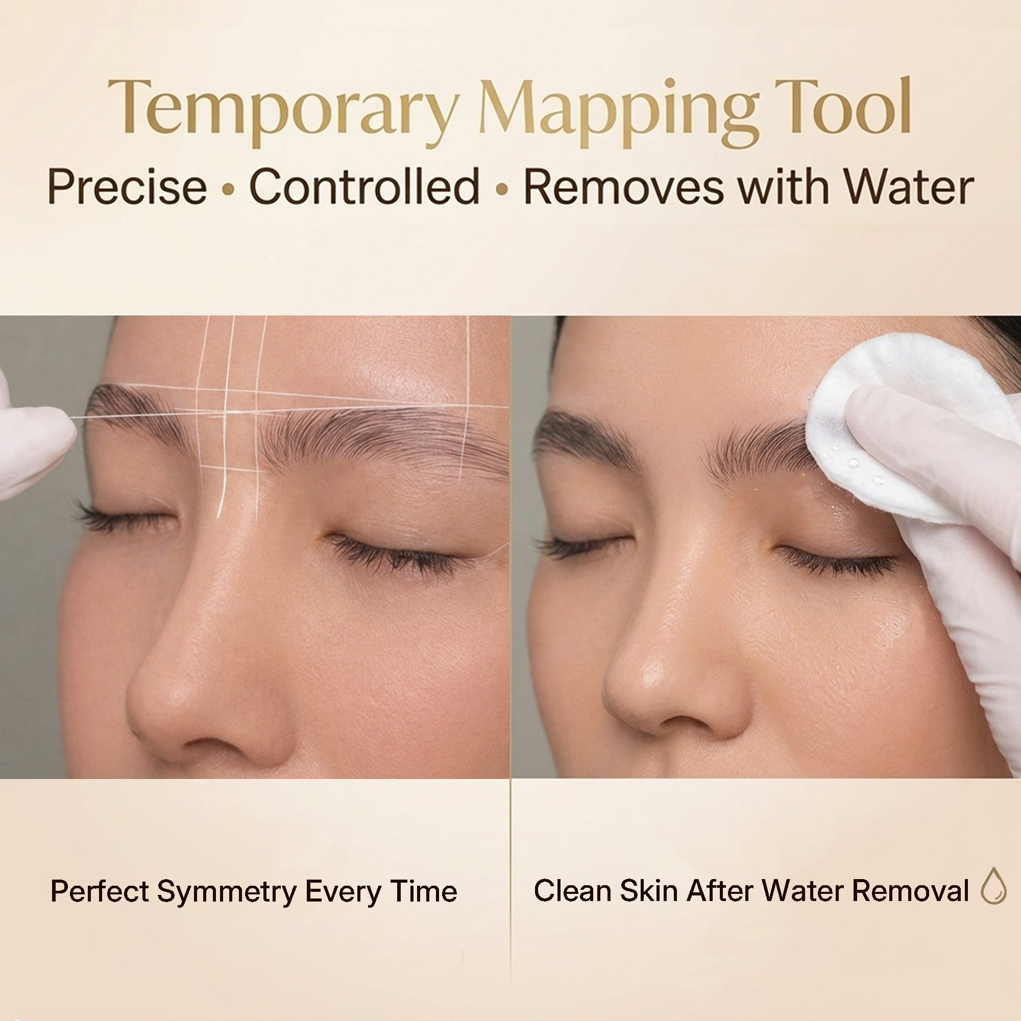 Mapping String for Eyebrow Shaping（30m Black, White & Pink)