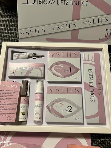 Customer review image - YSEN’S Lash & Brow Lift +   Brow Tint Basic Kit