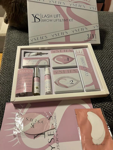 Customer review image - YSEN’S Lash & Brow Lift +   Brow Tint Basic Kit
