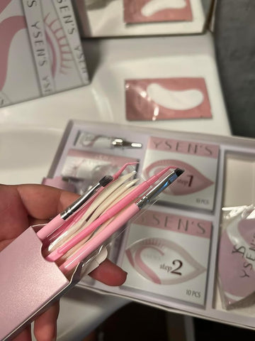 Customer review image - YSEN’S Lash & Brow Lift +   Brow Tint Basic Kit