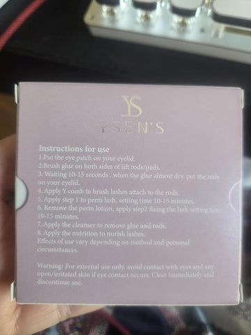 Customer review image - YSEN’S Lash Lift Refill   Sachets – Step 1 & 2 (20 Pack)