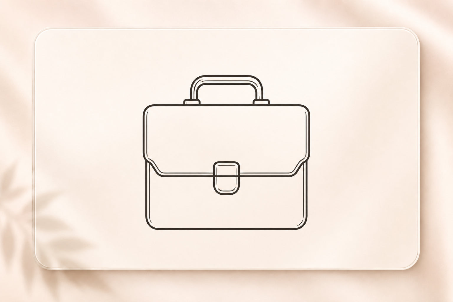 Business briefcase illustration representing wholesale lash lift supply buyers