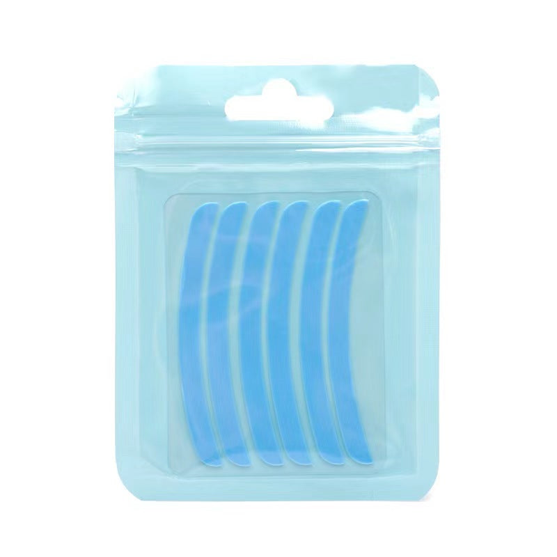 Blue YSEN’S silicone lash lift cover pads with 6 curved strips in one resealable bag