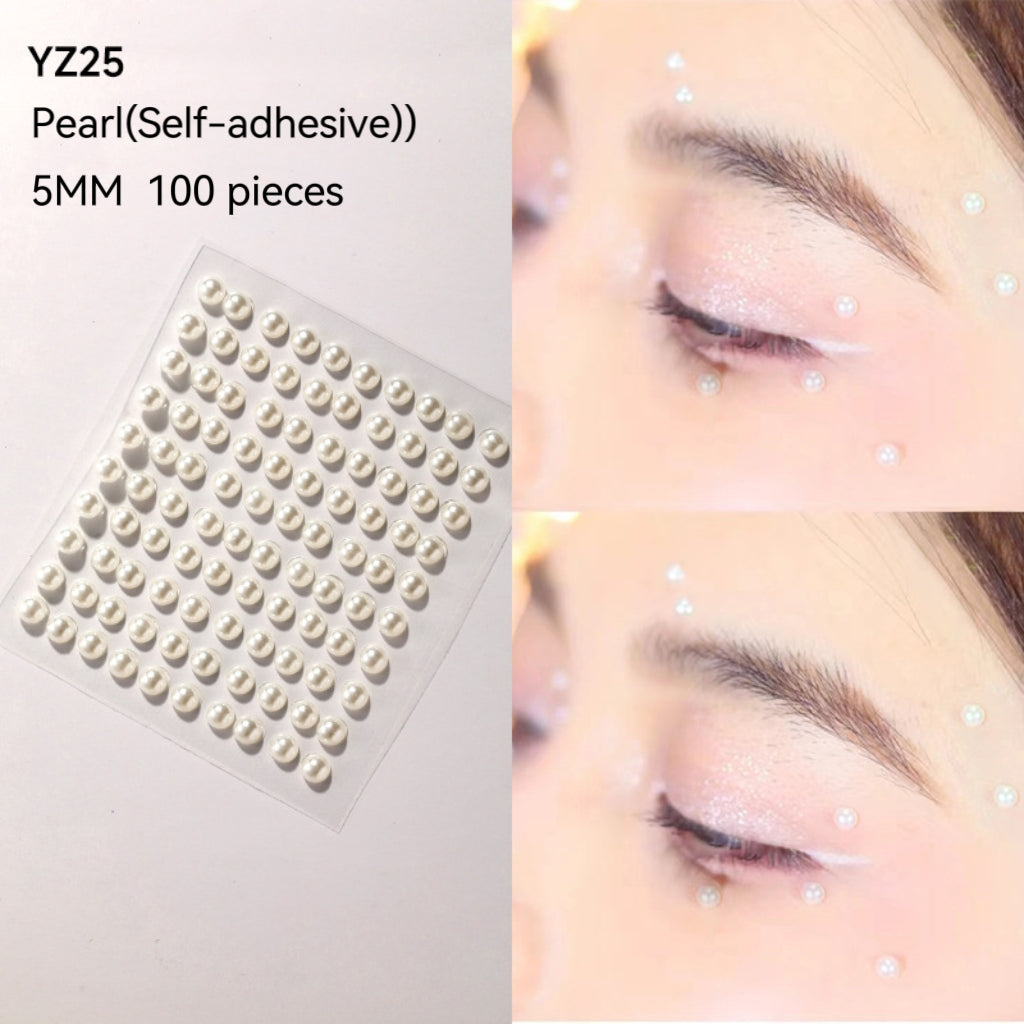 Pearl Makeup Stickers for Eyes Face Nail Body